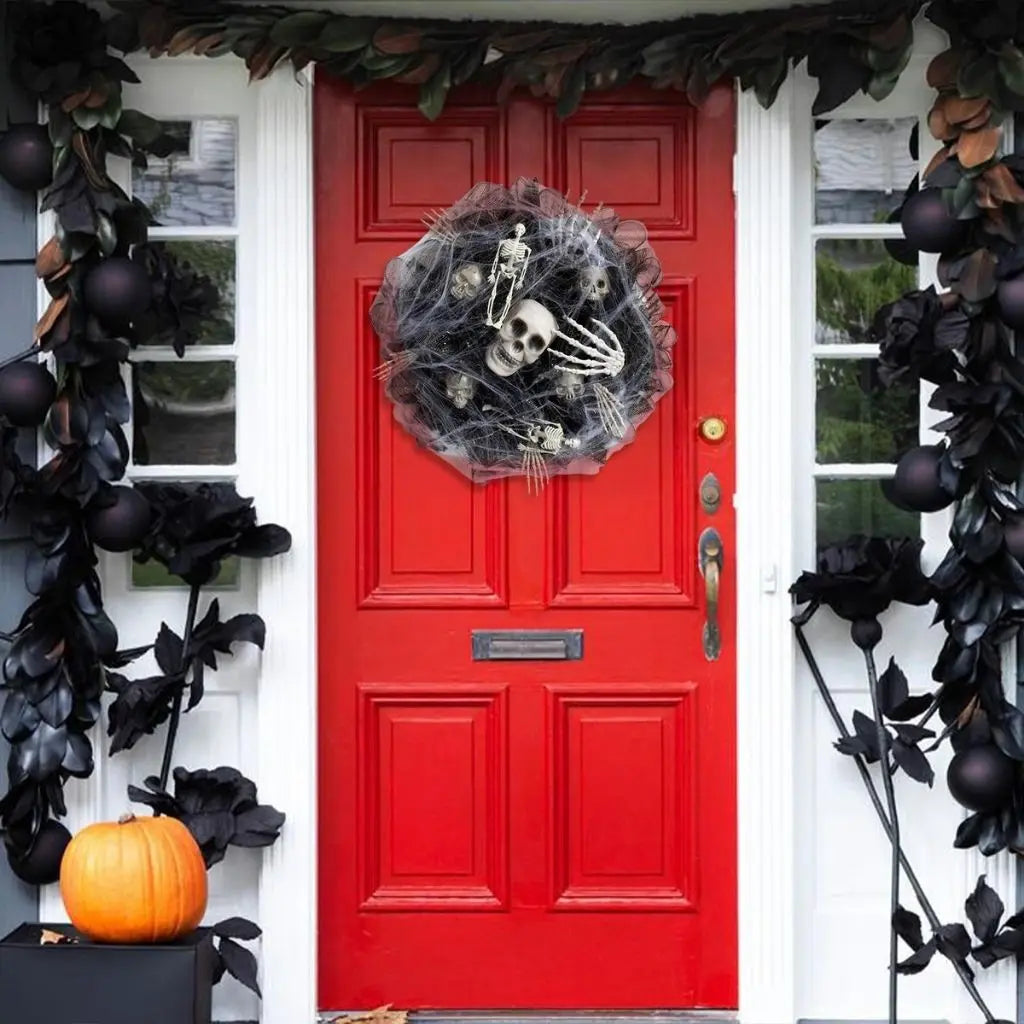 Damien Skull Halloween Mesh Garland