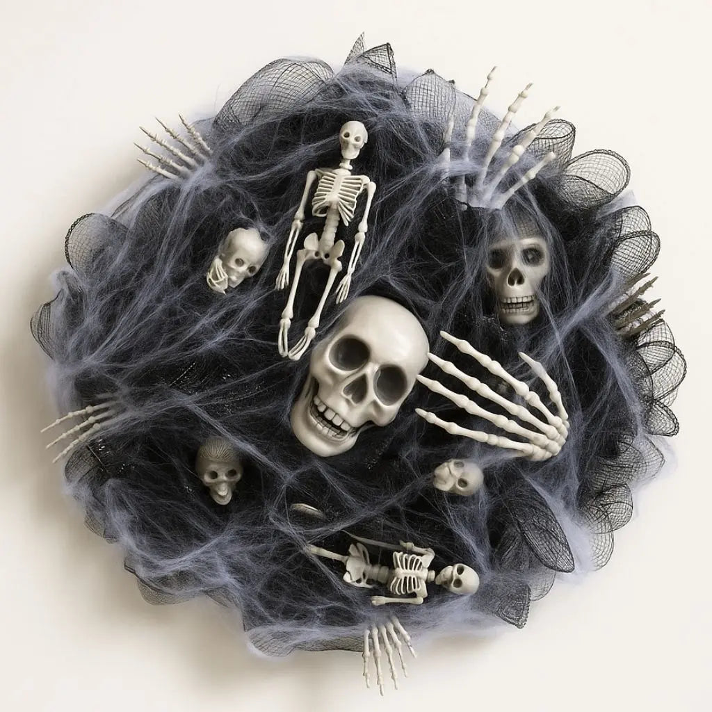 Damien Skull Halloween Mesh Garland