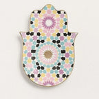 Mosaic Hamsa Ceramic Tray