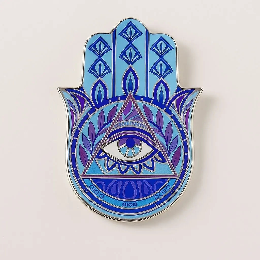 Mosaic Hamsa Ceramic Tray