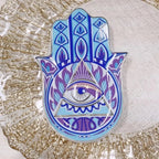 Mosaic Hamsa Ceramic Tray