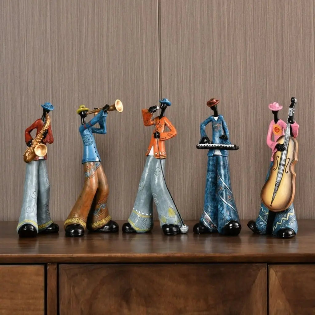 Retro Musician Figurines Band