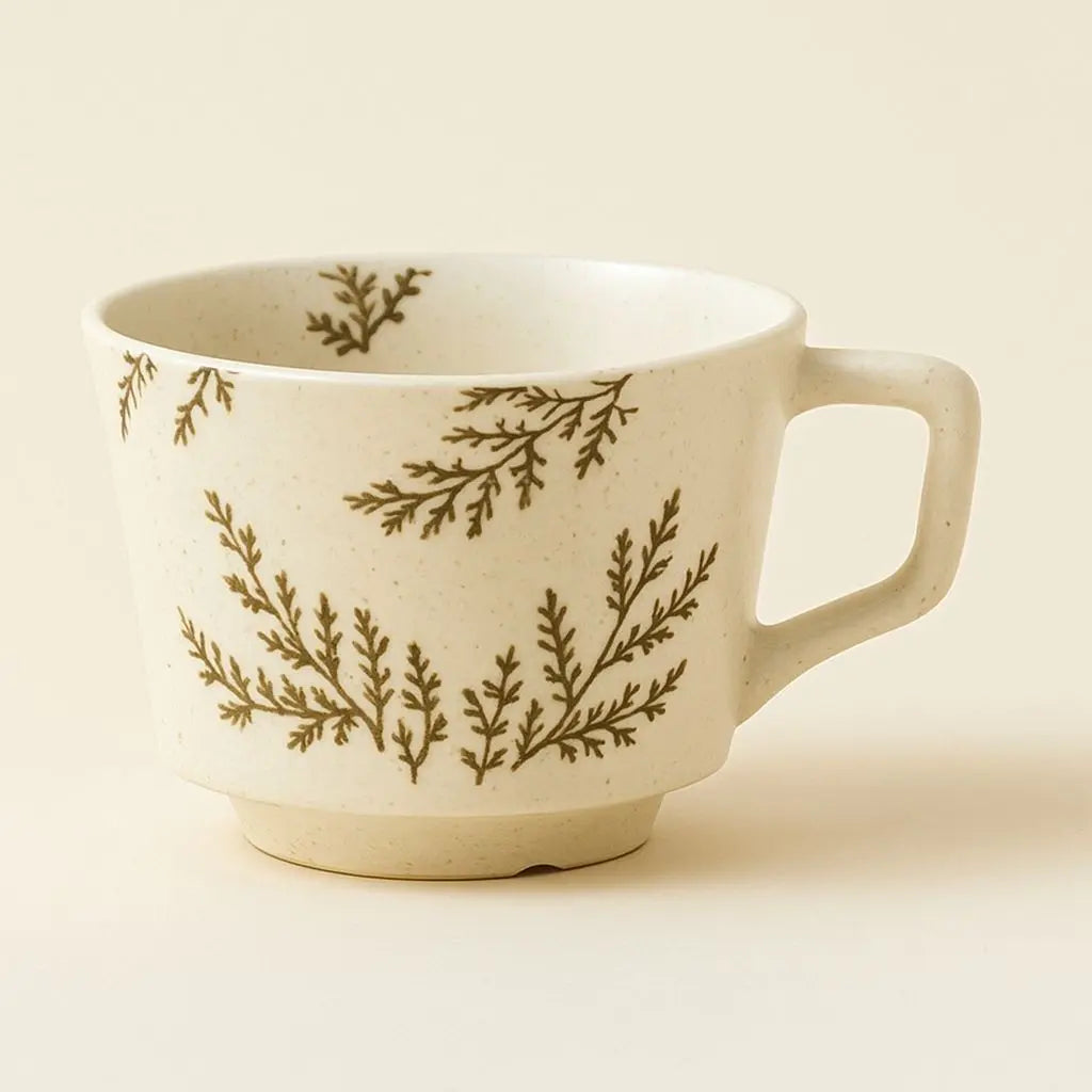 Minimalist Nordic Hand-Painted Ceramic Mug