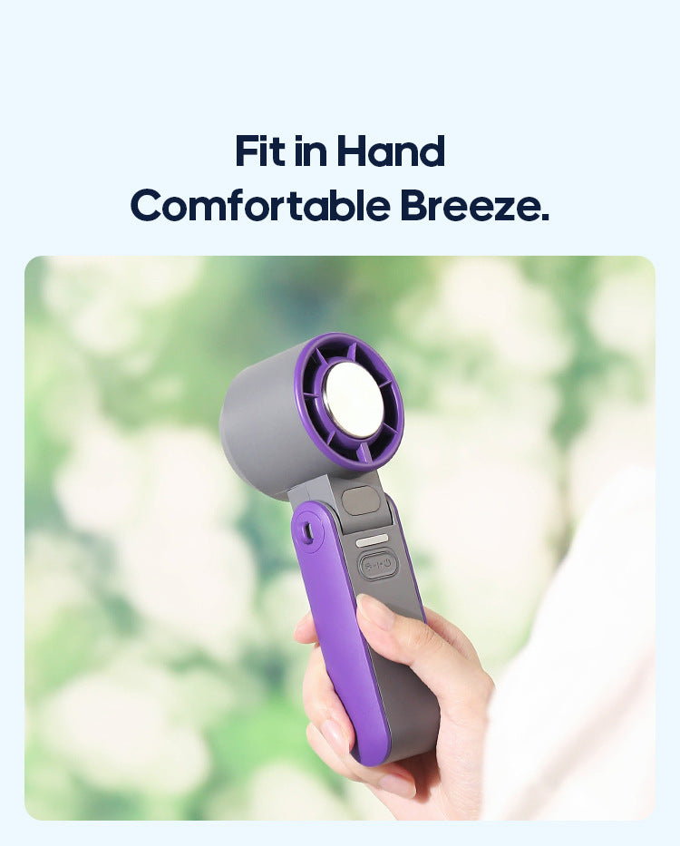 Portable Turbo Handheld Fan with Ice Cooling & 100 Speeds | Virlano