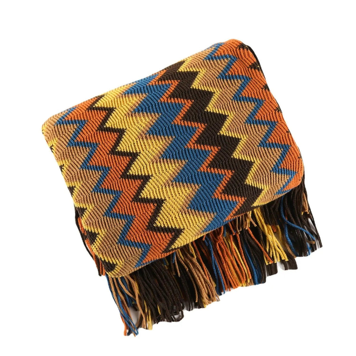 Owen Colorful Chevron Coverlet