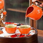 Kaiyo Persimmon Ceramic Halloween Tea Gift Set