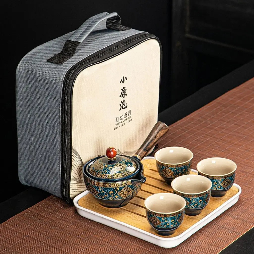 Taven Retro Pot with Cups & Gift Box