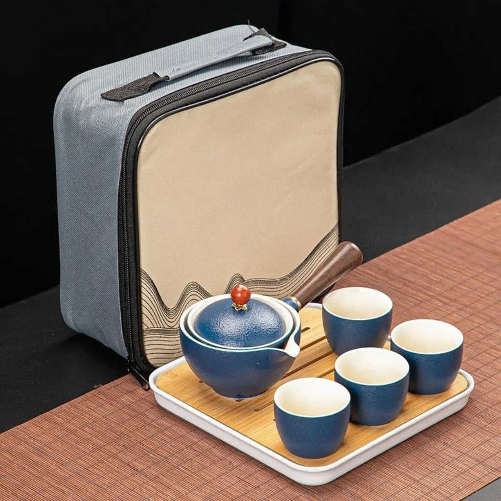 Taven Retro Pot with Cups & Gift Box