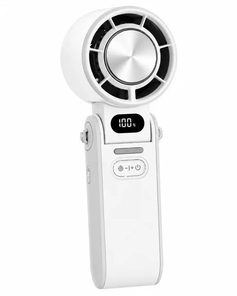 Portable Turbo Handheld Fan with Ice Cooling & 100 Speeds | Virlano