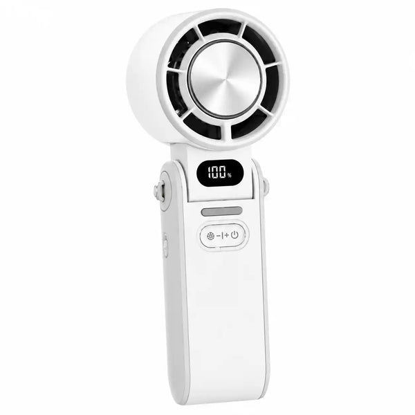Portable Turbo Handheld Fan with Ice Cooling & 100 Speeds | Virlano