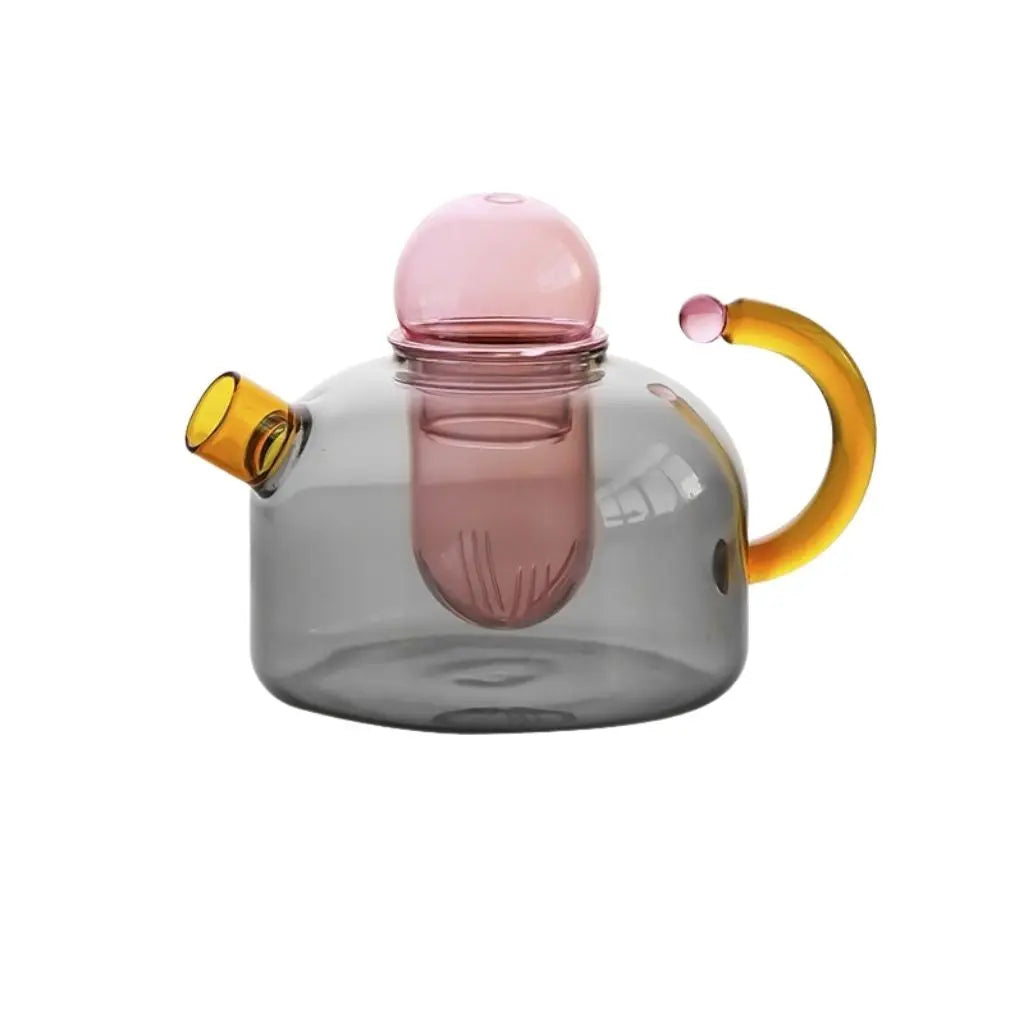 Borosio Prism Contrast Colorful Glass Teapot