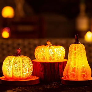 Autumn Glow LED Pumpkin Set