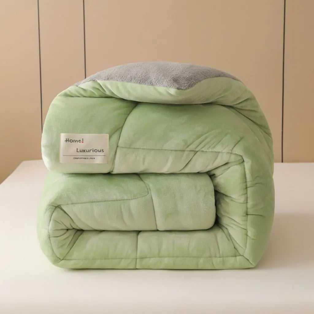 Isla Velvet Lambswool Lining Winter Quilt