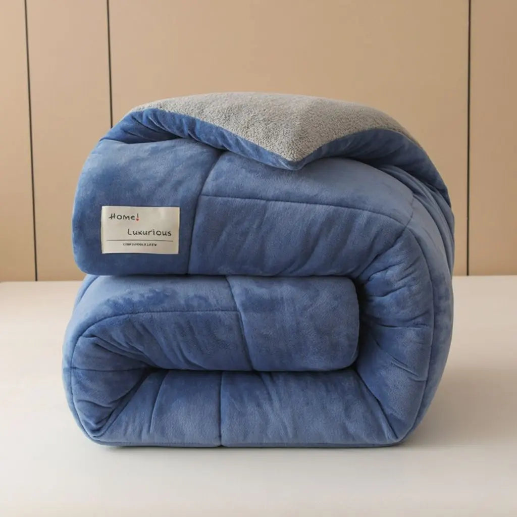 Isla Velvet Lambswool Lining Winter Quilt