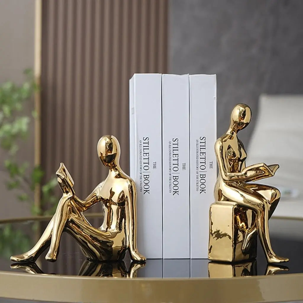 Read & Rest Bookend Sculpture Set