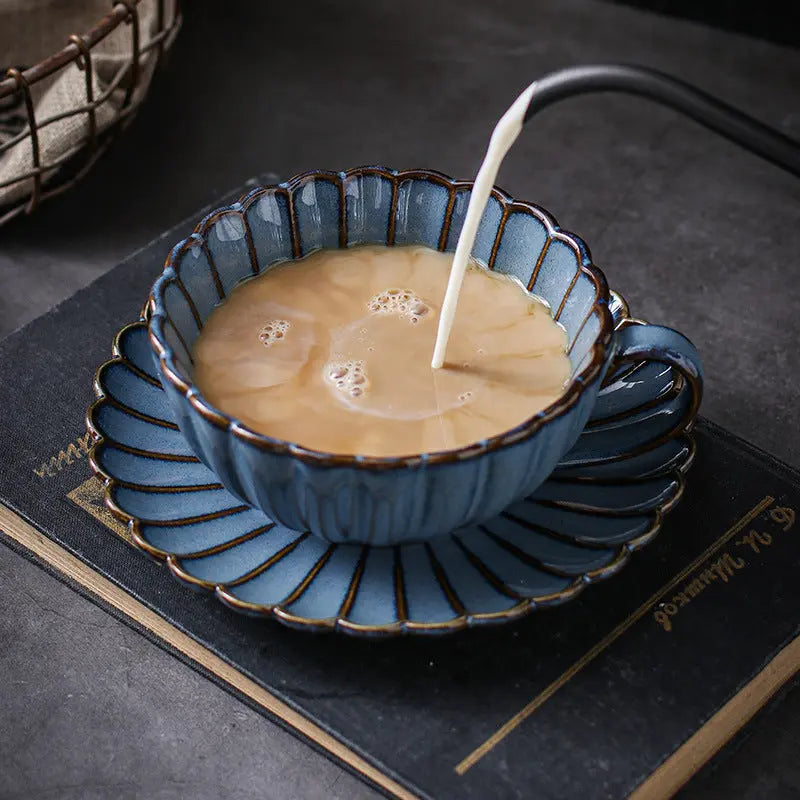 Retro Ceramic Saucer Set