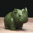 Sophia Rhino Clay Tea Pet Decoration