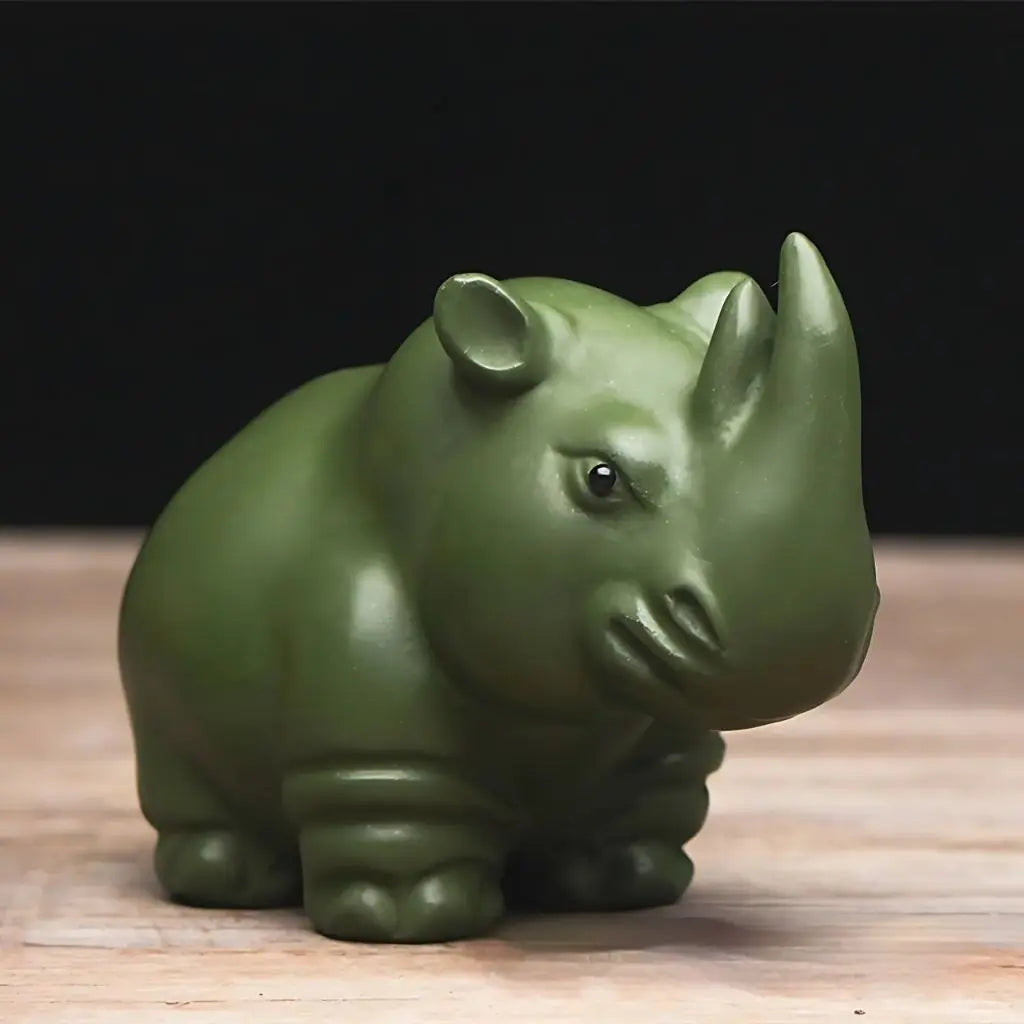Sophia Rhino Clay Tea Pet Decoration