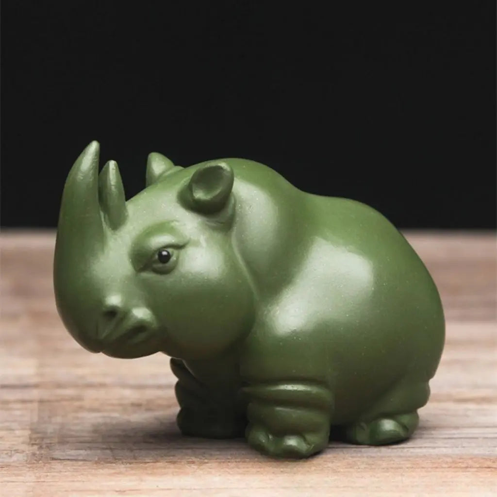 Sophia Rhino Clay Tea Pet Decoration