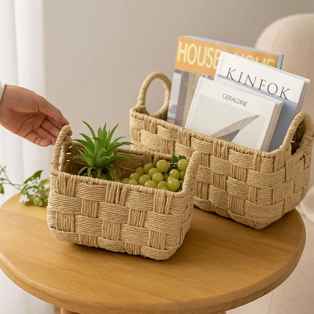 Rosa Handwoven Storage Rope Baskets