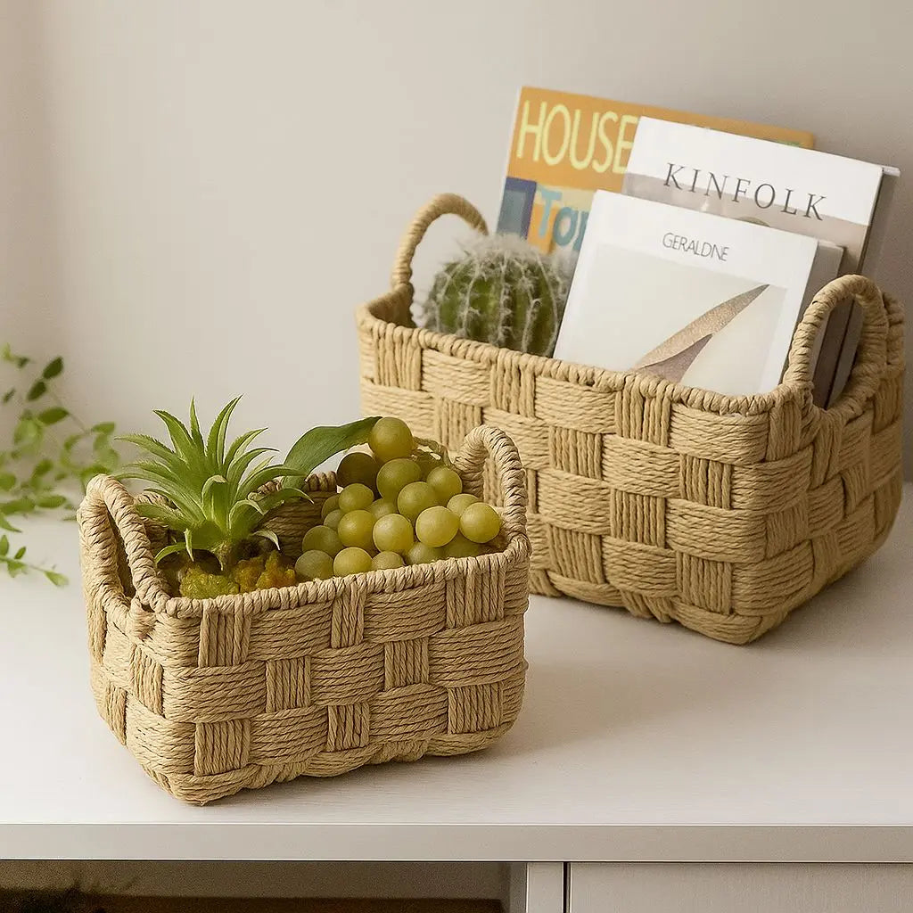 Rosa Handwoven Storage Rope Baskets