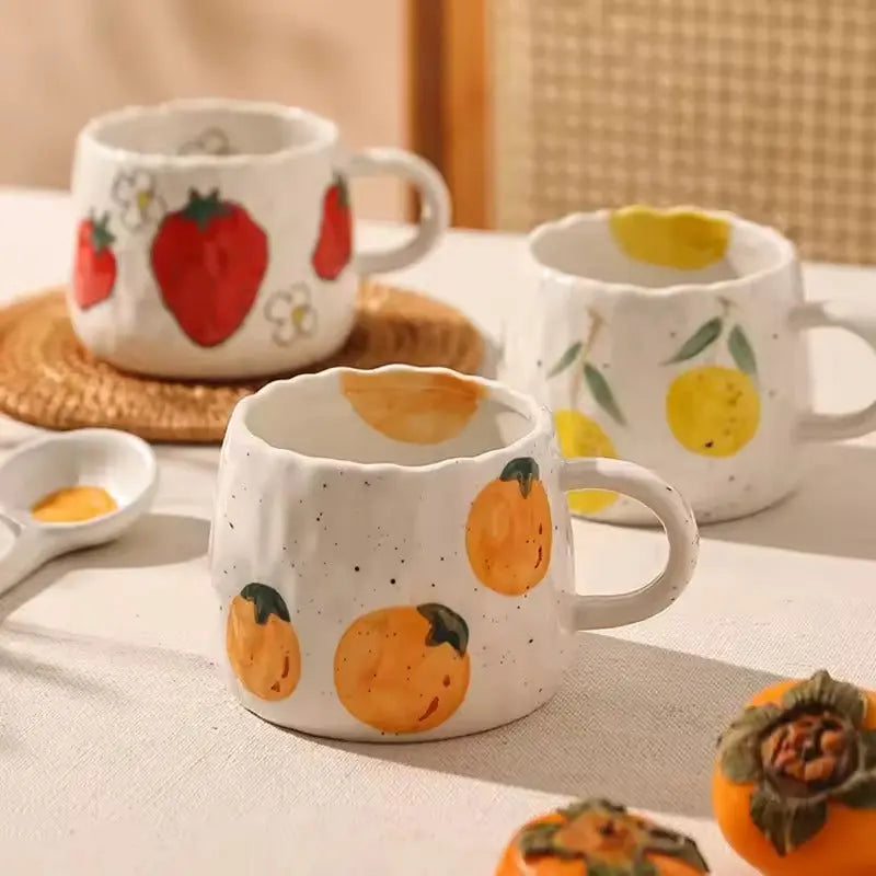 Rustic Fruit Ceramic Mug