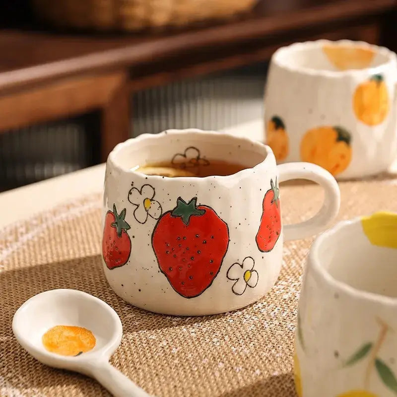 Rustic Fruit Ceramic Mug