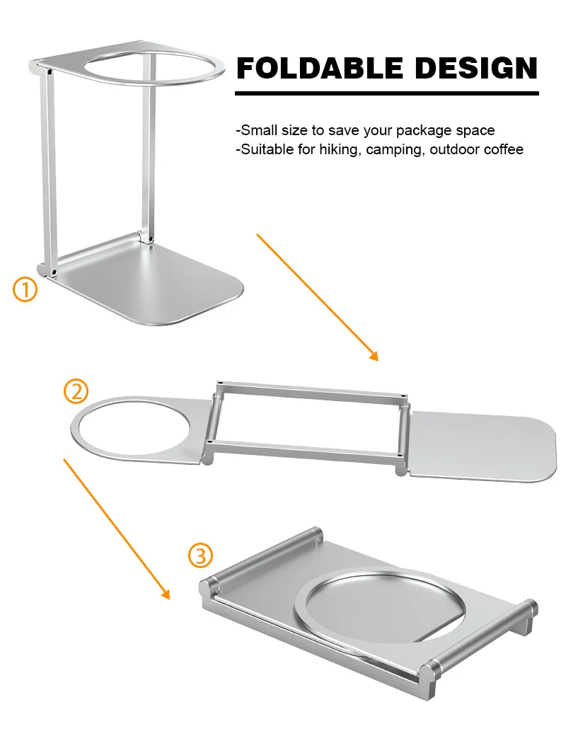 Foldable Aluminum Coffee Drip Stand for Espresso
