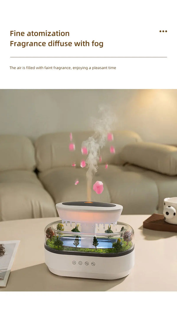 Virlano Raindrop Aroma Humidifier – Light, Mist & Diffuser