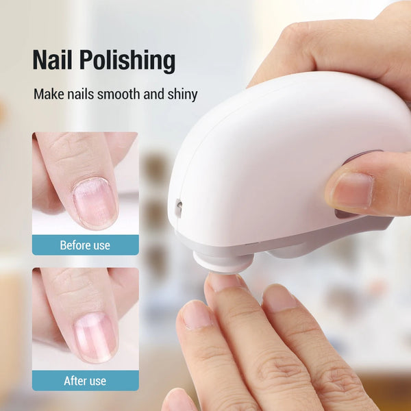 Electric Nail Clipper & Nail Polisher | Automatic Rechargeable Nail Trimmer