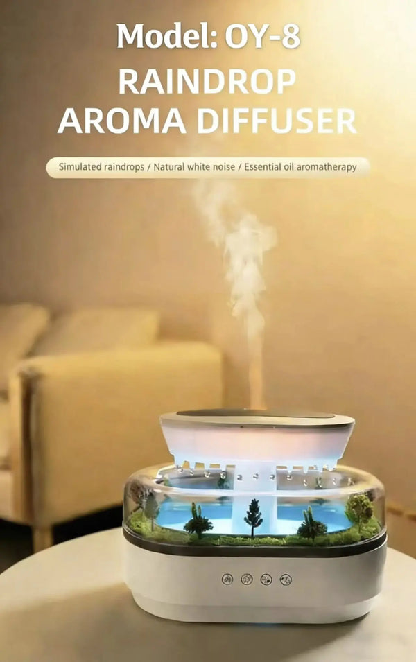 Virlano Raindrop Aroma Humidifier – Light, Mist & Diffuser