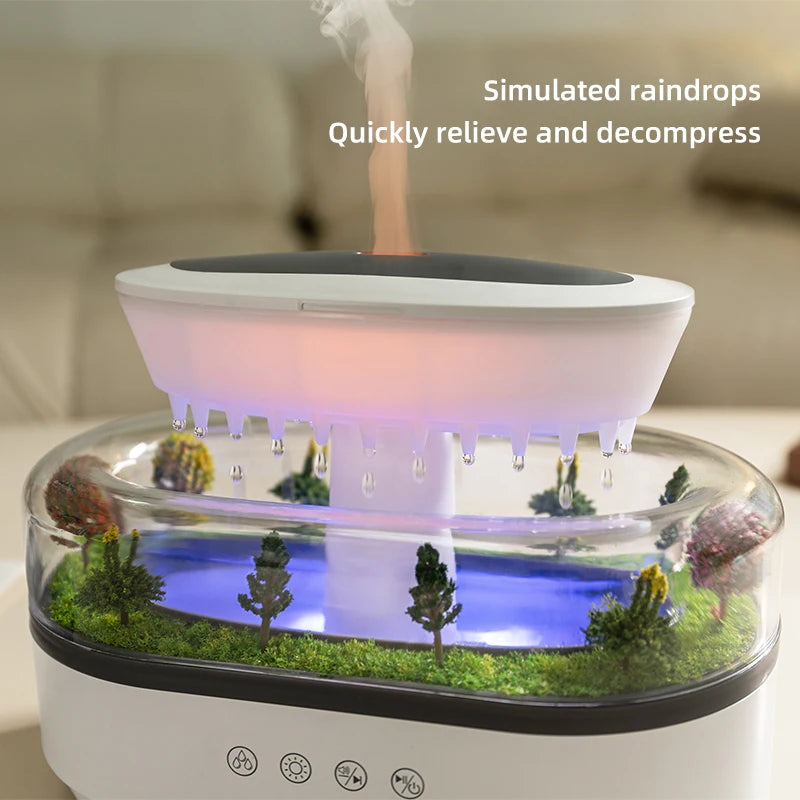 Virlano Raindrop Aroma Humidifier – Light, Mist & Diffuser