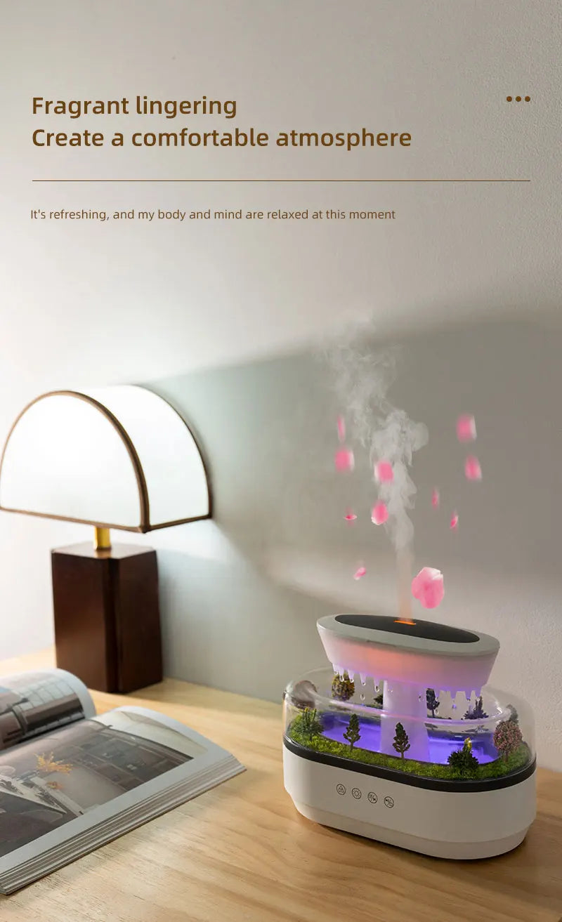 Virlano Raindrop Aroma Humidifier – Light, Mist & Diffuser