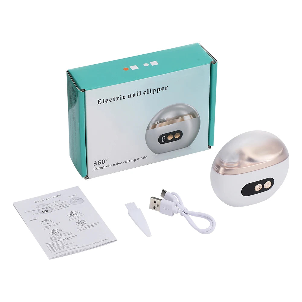 Electric Nail Clipper & Nail Polisher | Automatic Rechargeable Nail Trimmer