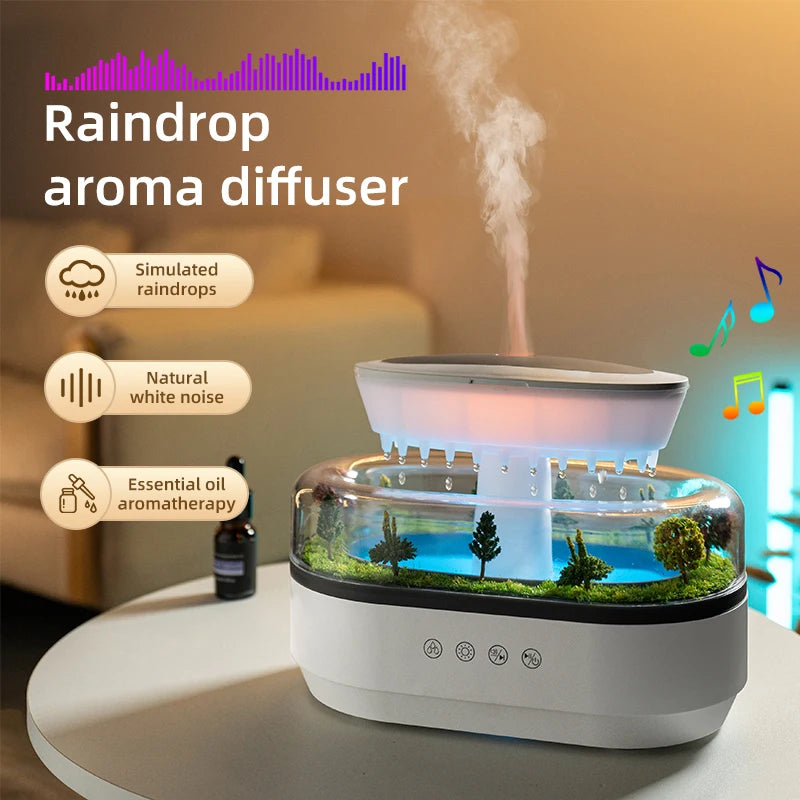Virlano Raindrop Aroma Humidifier – Light, Mist & Diffuser