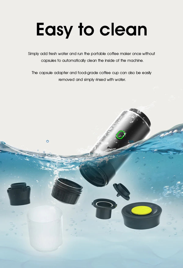 DENOKIN 3-in-1 Portable Espresso Machine – 20 Bar