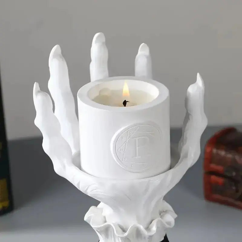 Salem Witch Hand Candle Holder