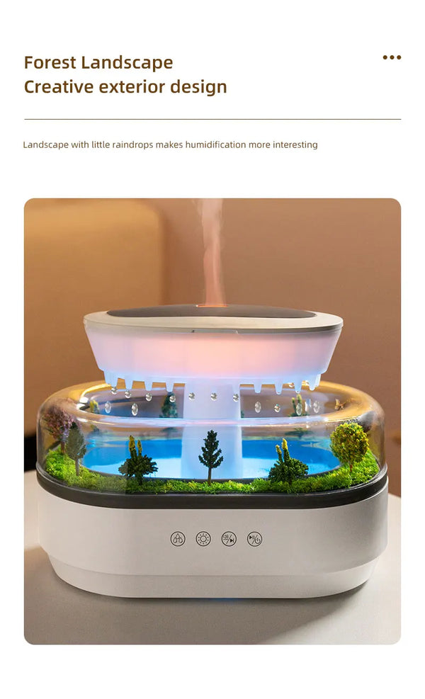 Virlano Raindrop Aroma Humidifier – Light, Mist & Diffuser