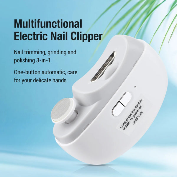Electric Nail Clipper & Nail Polisher | Automatic Rechargeable Nail Trimmer