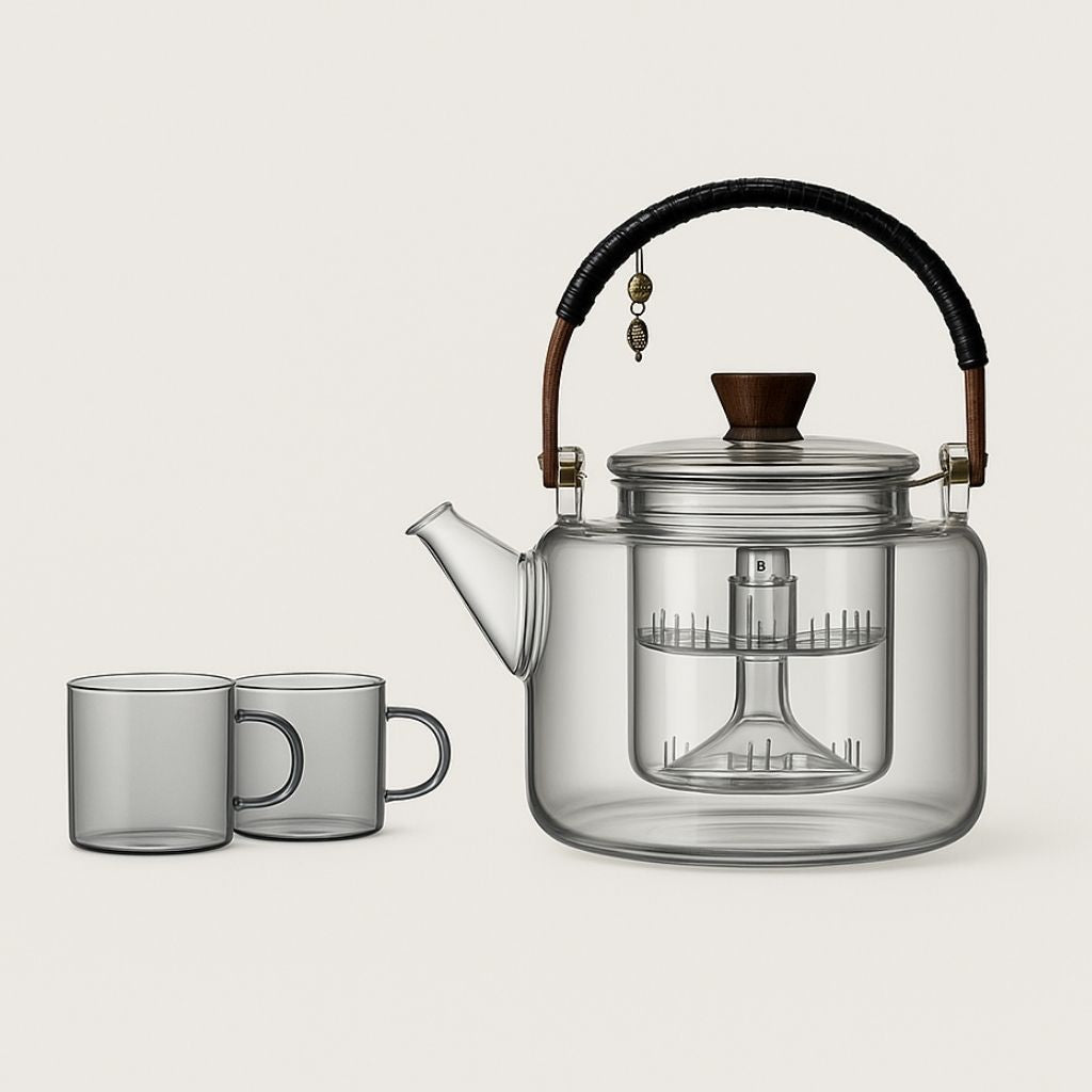 Yuyue Glass Teapot Tea Set