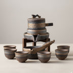 Taojin Gilded Iron Glaze Ceramic Tea Set