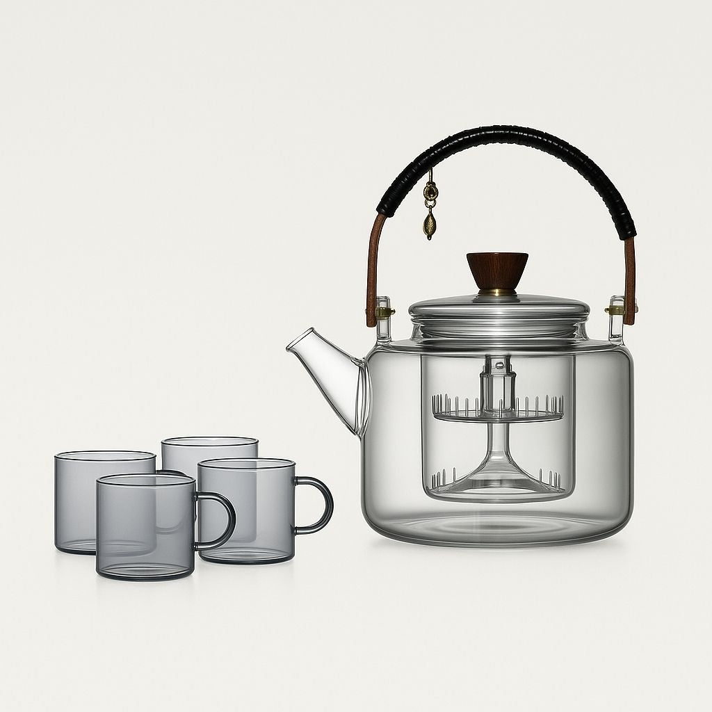 Yuyue Glass Teapot Tea Set