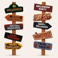 Maya Halloween Haunted Sign Set