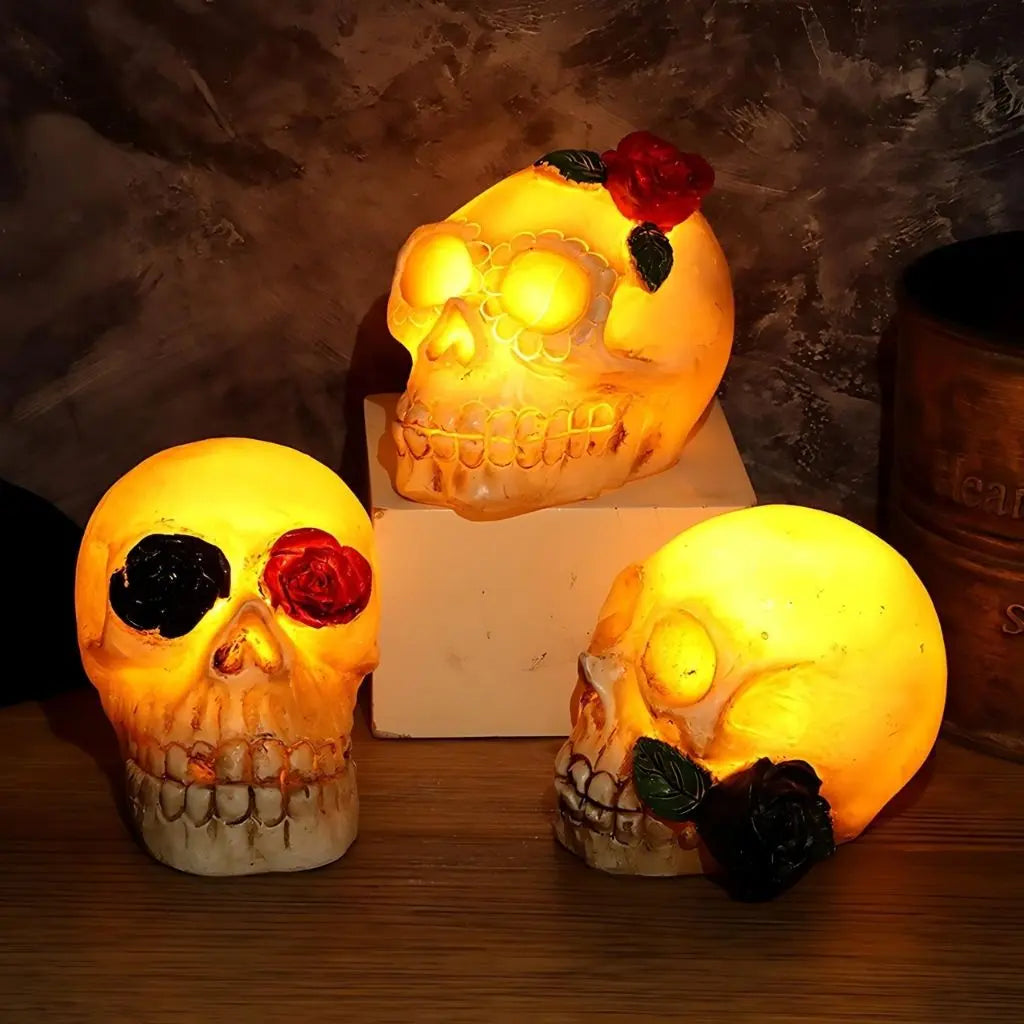 Phantom Glow Halloween Skull LED Lamp