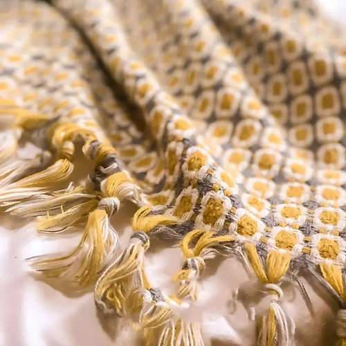 Arlo Knitted Tassel Sofa Blanket