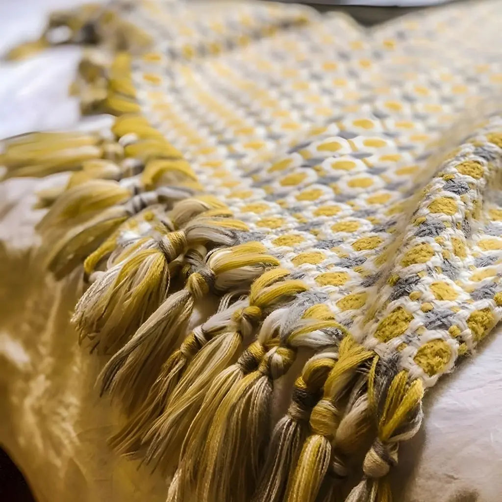Arlo Knitted Tassel Sofa Blanket