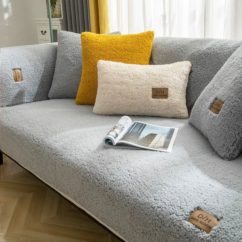 Harlow Anti-Slip Lamb Wool Sofa Covers