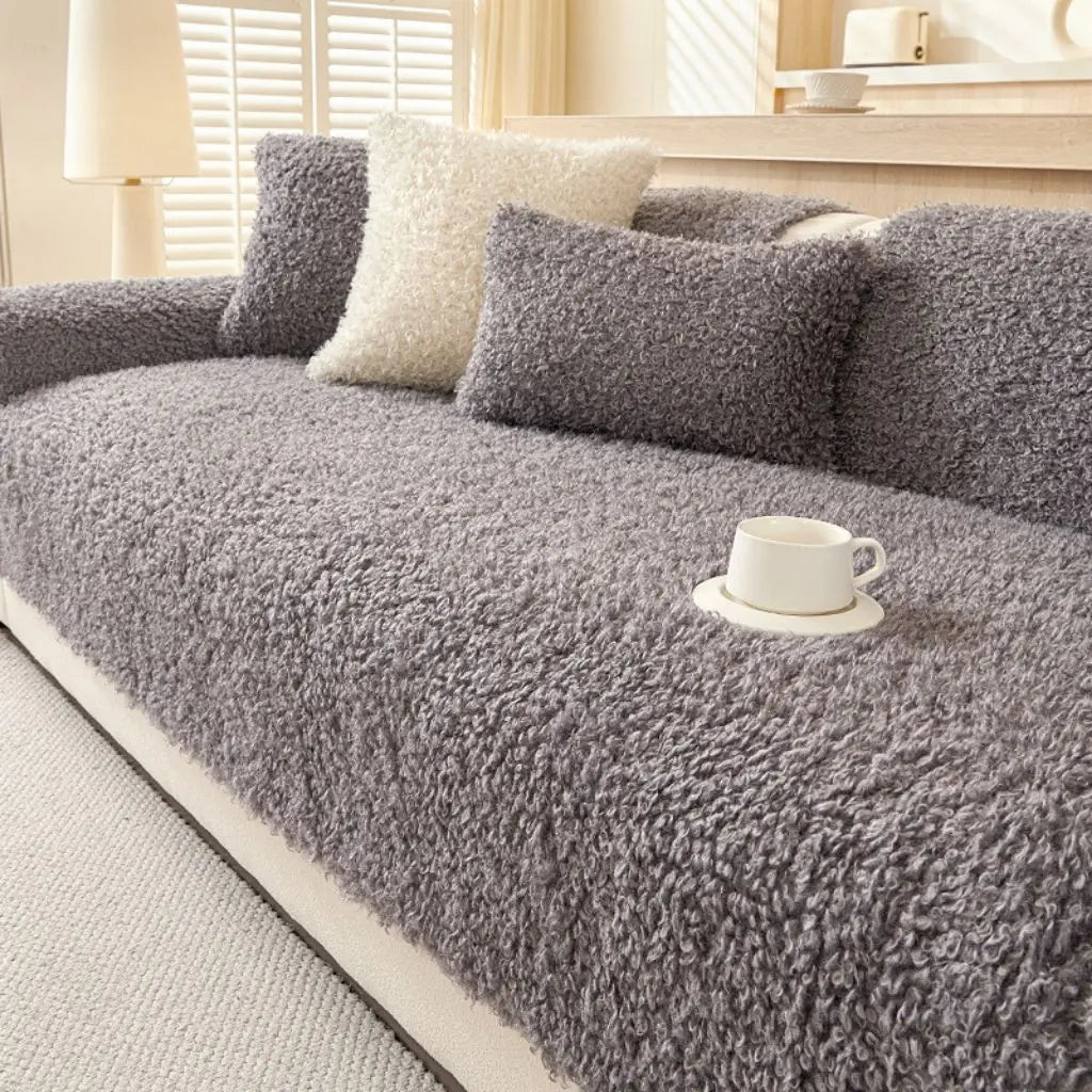 Lillian Polar Fleece Thick Winter Sofa Covers