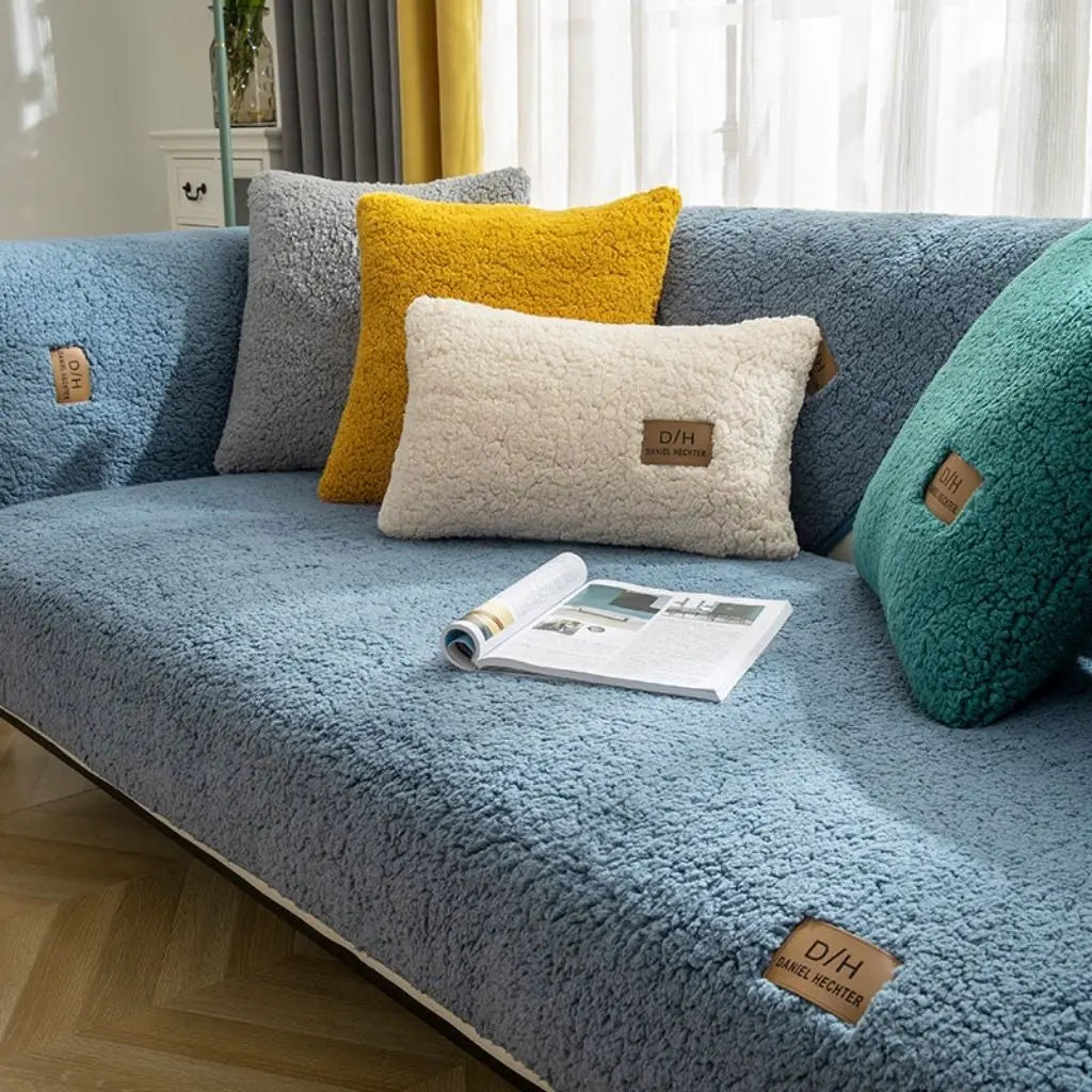 Harlow Anti-Slip Lamb Wool Sofa Covers