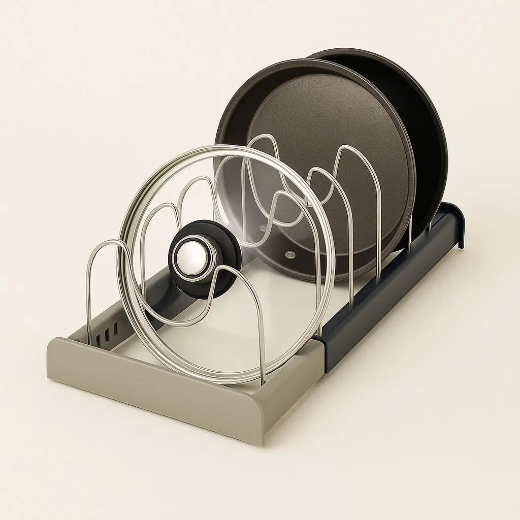 Ray Adjustable Stainless Steel Pot Lid Organizer